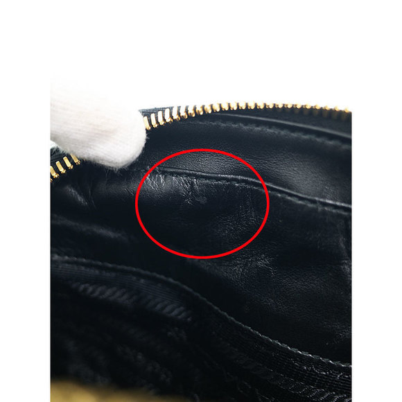 Prada Black Leather Mini Chain Shoulder Bag - Picture 4 of 9